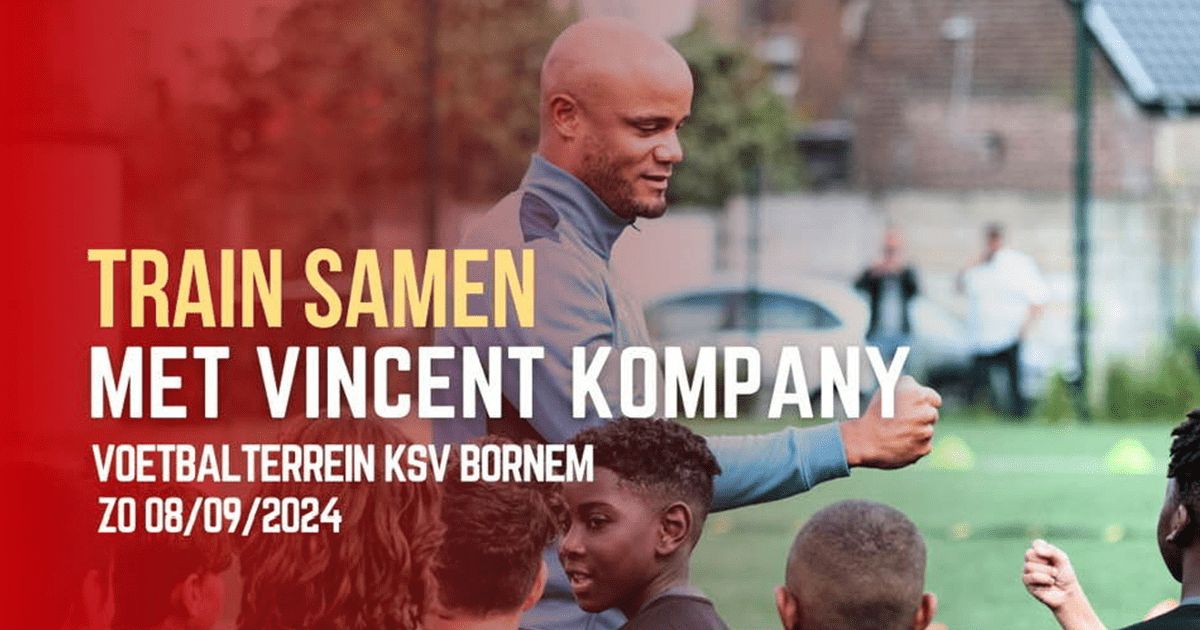 Train samen met Vincent Kompany